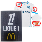 24-25 Marseille Home Player Version Soccer Jersey (Print all Sponsor)