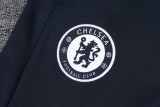 24-25 CHE Dark blue Half Pull Tracksuit (半拉链)