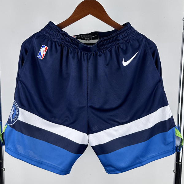 22-23 TIMBERWOLVES Dark blue Away Top Quality NBA Pants