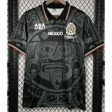 1998 Mexico Black Retro Soccer Jersey