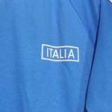 2024 Italy Blue Casual Retro Edition T-Shirts (Pure Cotton)