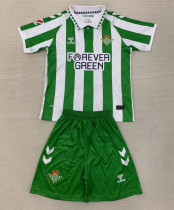 24-25 Real Betis Home Kids Soccer Jersey