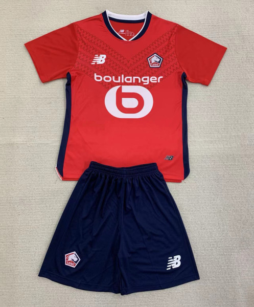 24-25 Lille Home Kids Soccer Jersey