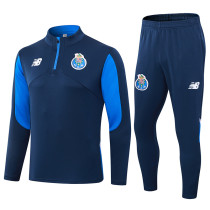 24-25 Porto Royal blue Half Pull Tracksuit (半拉链)