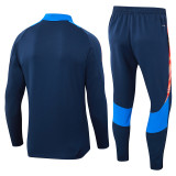 24-25 JUV Royal blue Half Pull Tracksuit (半拉链)