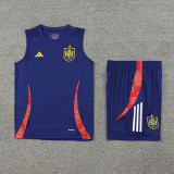 24-25 Spain Royal blue Tank top and shorts suit