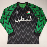 24-25 Palestina FC Black Green Long Sleeve Soccer Jersey (长袖)