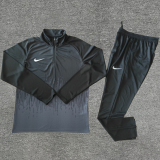 2024 NK Black Half Pull Tracksuit (半拉链)