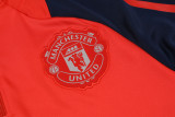 24-25 Man Utd Red Kids Half Pull Tracksuit (童装)(半拉链)