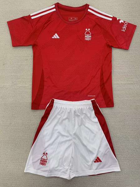 24-25 Nottingham Forest Home Kids Soccer Jersey