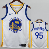 22-23 WARRIORS ANDERSON  #95 White Top Quality Hot Pressing NBA Jersey (V领)