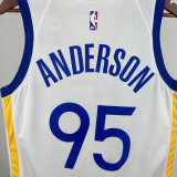 22-23 WARRIORS ANDERSON  #95 White Top Quality Hot Pressing NBA Jersey (V领)