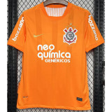 2010 Corinthians Orange Retro Soccer Jersey