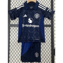 24-25 Man Utd Away Kids Soccer Jersey