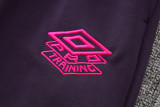 24-25 West Ham Purple Half Pull Tracksuit (半拉链)