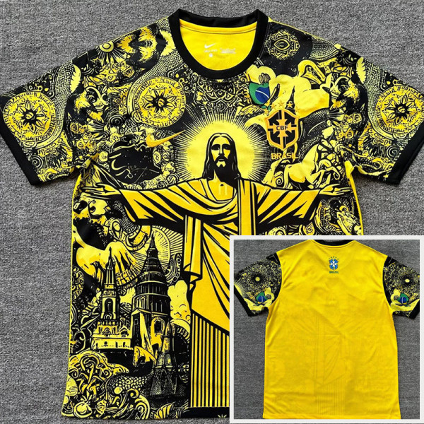 24-25 Brazil Yellow Special Edition Fans Soccer Jersey *耶稣黄色