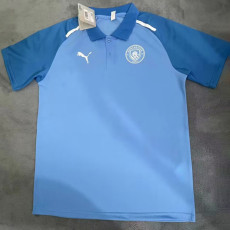 24-25 Man City White Blue Short Sleeve