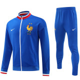 24-25 France Fancy Blue Jacket Tracksuit