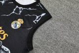 24-25 RMA Black white Tank top and shorts suit *豹黑灰