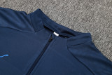 24-25 Marseille Royal blue Half Pull Tracksuit (半拉链)