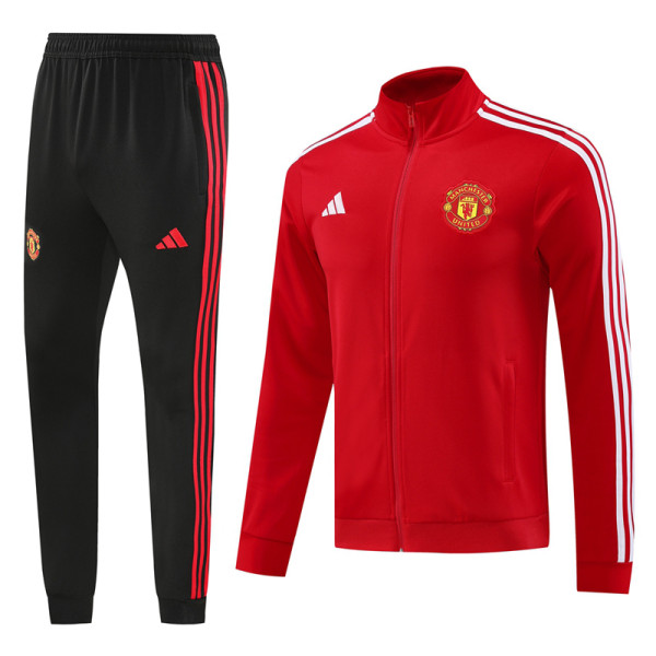 24-25 Man Utd Red Jacket Tracksuit #01