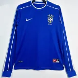 1998 Brazil Away Long Sleeve Retro Soccer Jersey (长袖)