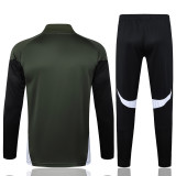 25-26 Bayern Army green Half Pull Tracksuit #B2535(半拉链)