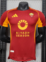25-26 Roma Home Player Version Soccer Jersey