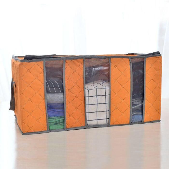 Bamboo Charcoal Storage Bag Closet Organizer Box 65L