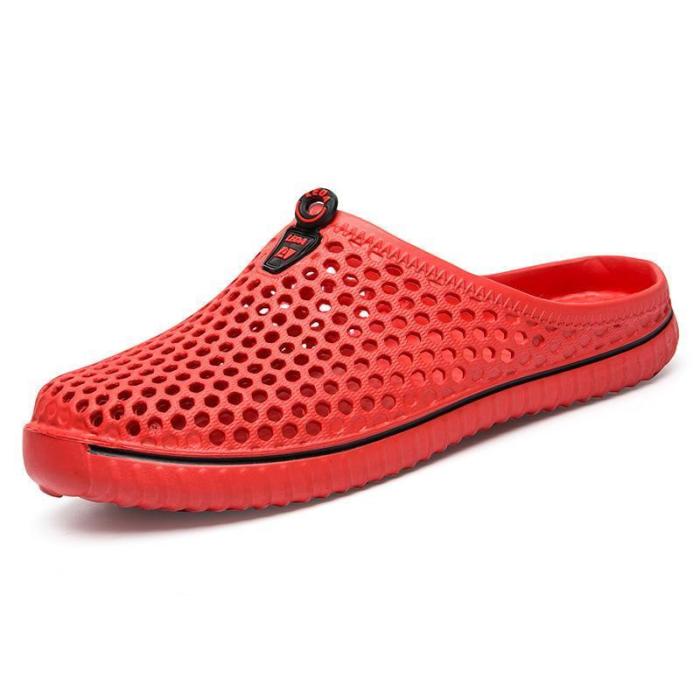 Hollow Out Slip On Flat Casual Beach Slippers