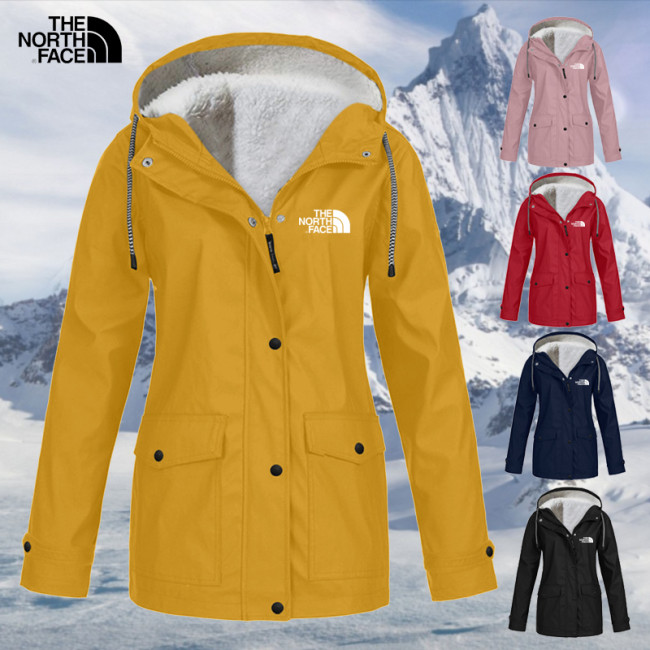 𝗧𝗵𝗲 𝗡𝗼𝗿𝘁𝗵 𝗙𝗮𝗰𝗲®Autumn And Winter Plus Fleece Jacket Outdoor Mountaineering Clothes Hooded Jacket