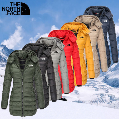 𝗧𝗵𝗲 𝗡𝗼𝗿𝘁𝗵 𝗙𝗮𝗰𝗲®Mid-Length Slim and Thick Down Jacket Warm Down Jacket