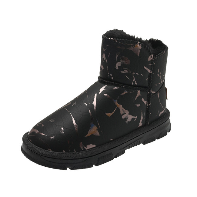 𝗨𝗚𝗚®New fashion graffiti snow boots cotton shoes