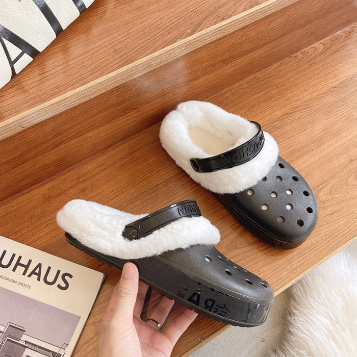 𝗨𝗚𝗚®Hole Cotton Shoes, House Slippers, Warm Shoes