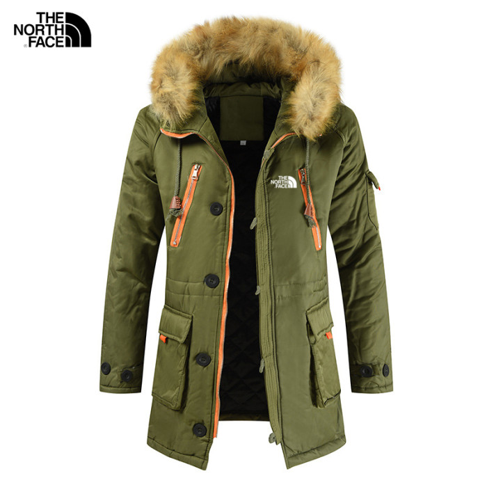 𝗧𝗵𝗲 𝗡𝗼𝗿𝘁𝗵 𝗙𝗮𝗰𝗲®Mid-length cotton jacket plus velvet warm fur collar jacket