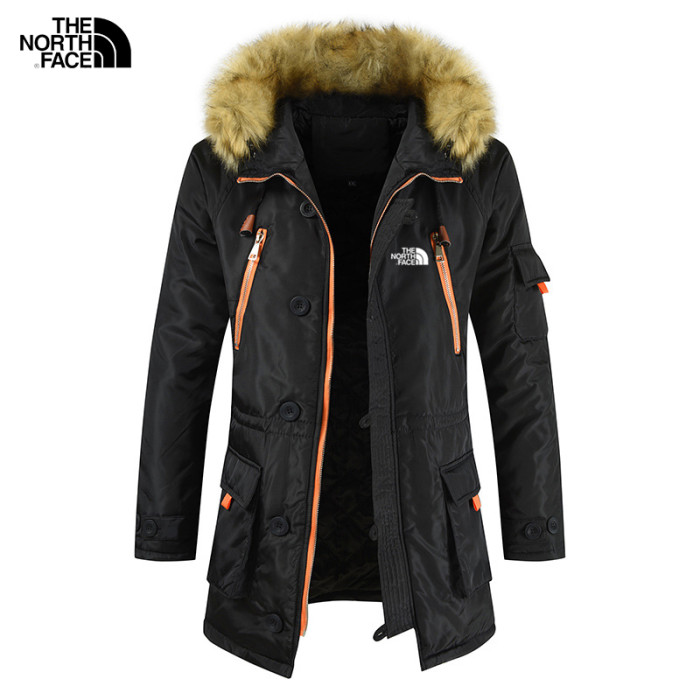 𝗧𝗵𝗲 𝗡𝗼𝗿𝘁𝗵 𝗙𝗮𝗰𝗲®Mid-length cotton jacket plus velvet warm fur collar jacket