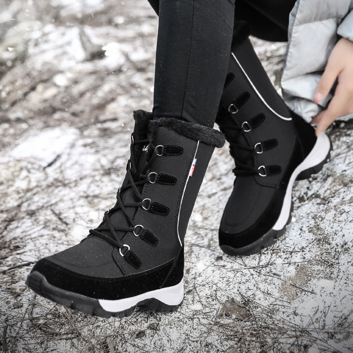 women's mid tube cotton boots outdoor snow boots