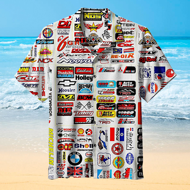 Collection of men’s favorite racing teams standard Hawaiian shirt