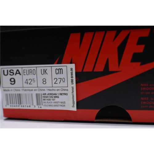 Air Jordan 1 No Ls Varsity Maize