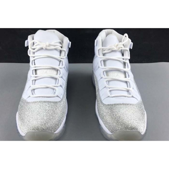 AIR JORDAN 11 RETRO WHITE METALLIC SILVER - AR0715-100