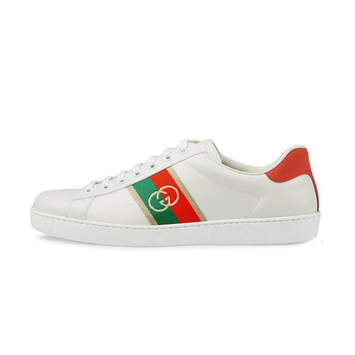 (Men) Gucci leather Ace sneakers