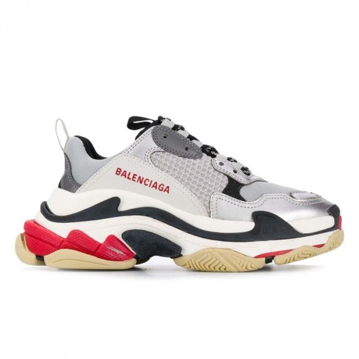 Balenciaga Triple S Silver Red