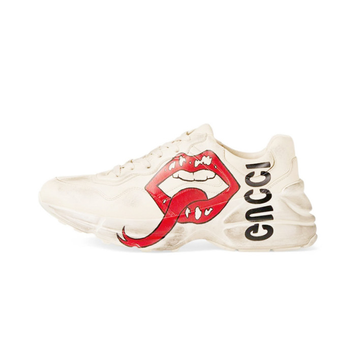 (Men) Rhyton sneaker with mouth print