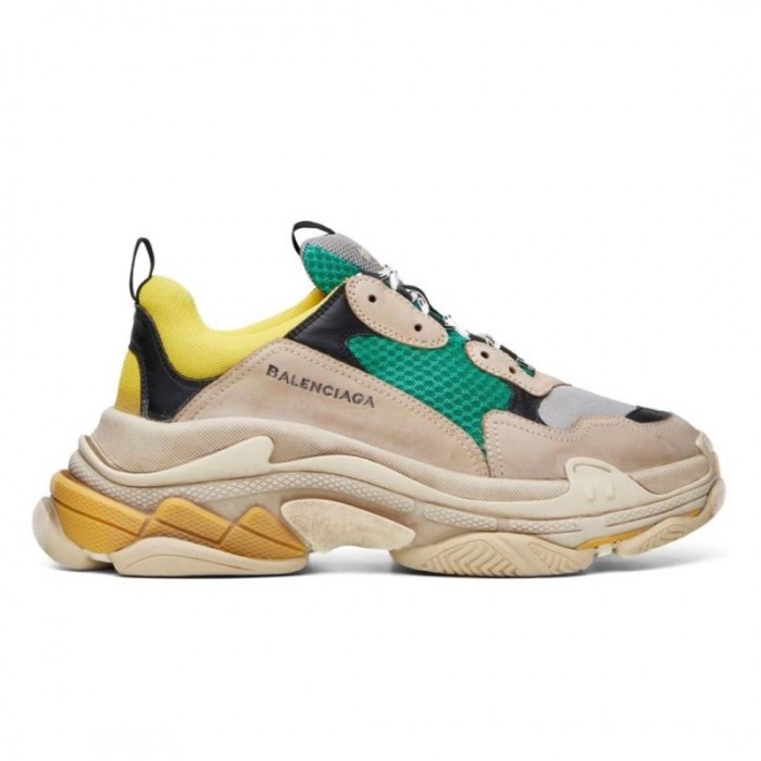 Balenciaga Triple S Beige Green Yellow