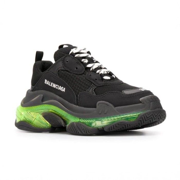 Balenciaga Triple S Black Yellow Fluo