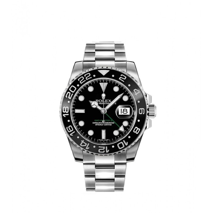 GMT-Master II Black Dial Oystersteel Men's Watch 116710LN-0001