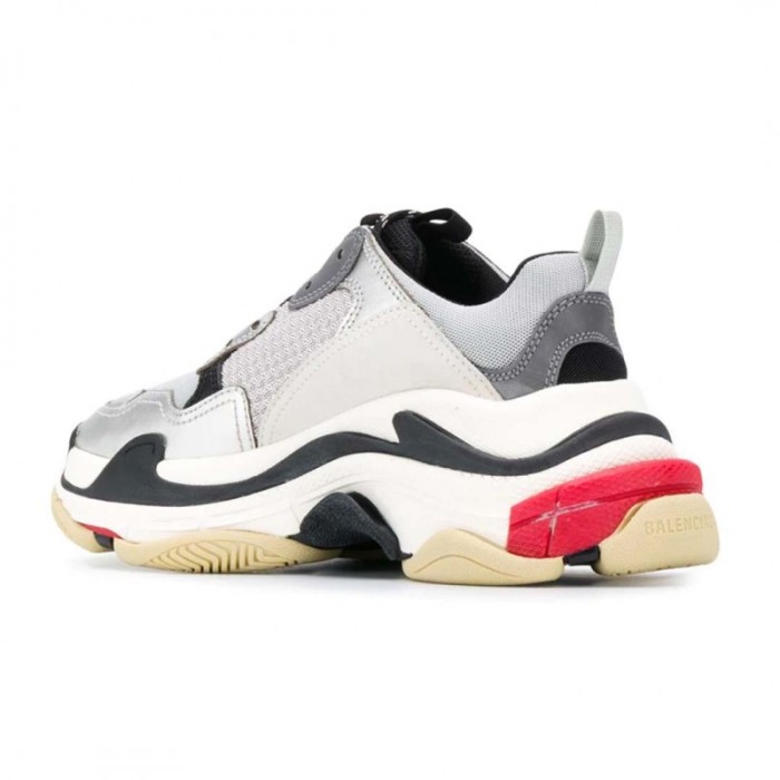 Balenciaga Triple S Silver Red