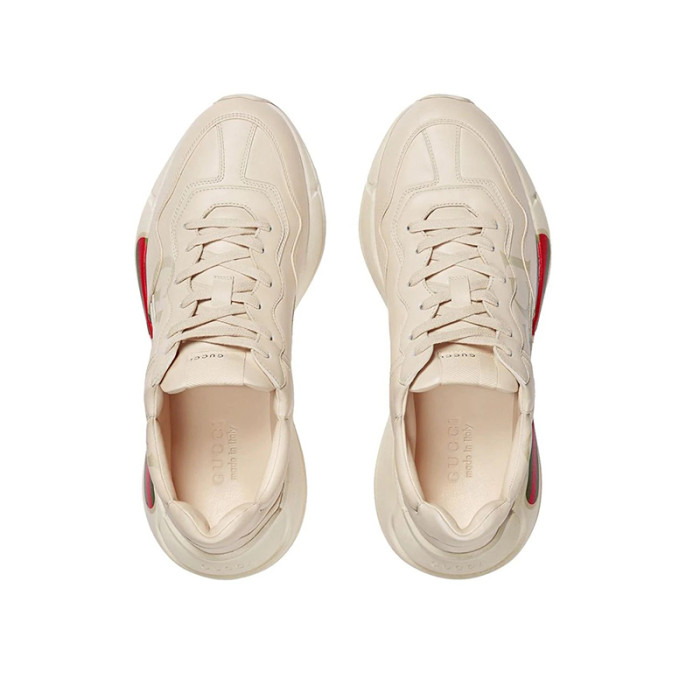 (Men) Gucci Rhyton-logo leather sneakers
