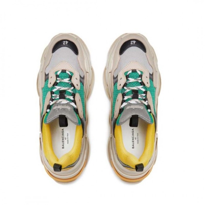 Balenciaga Triple S Beige Green Yellow