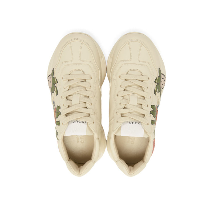 (Women) Rhyton sneaker with Gucci Strawberry